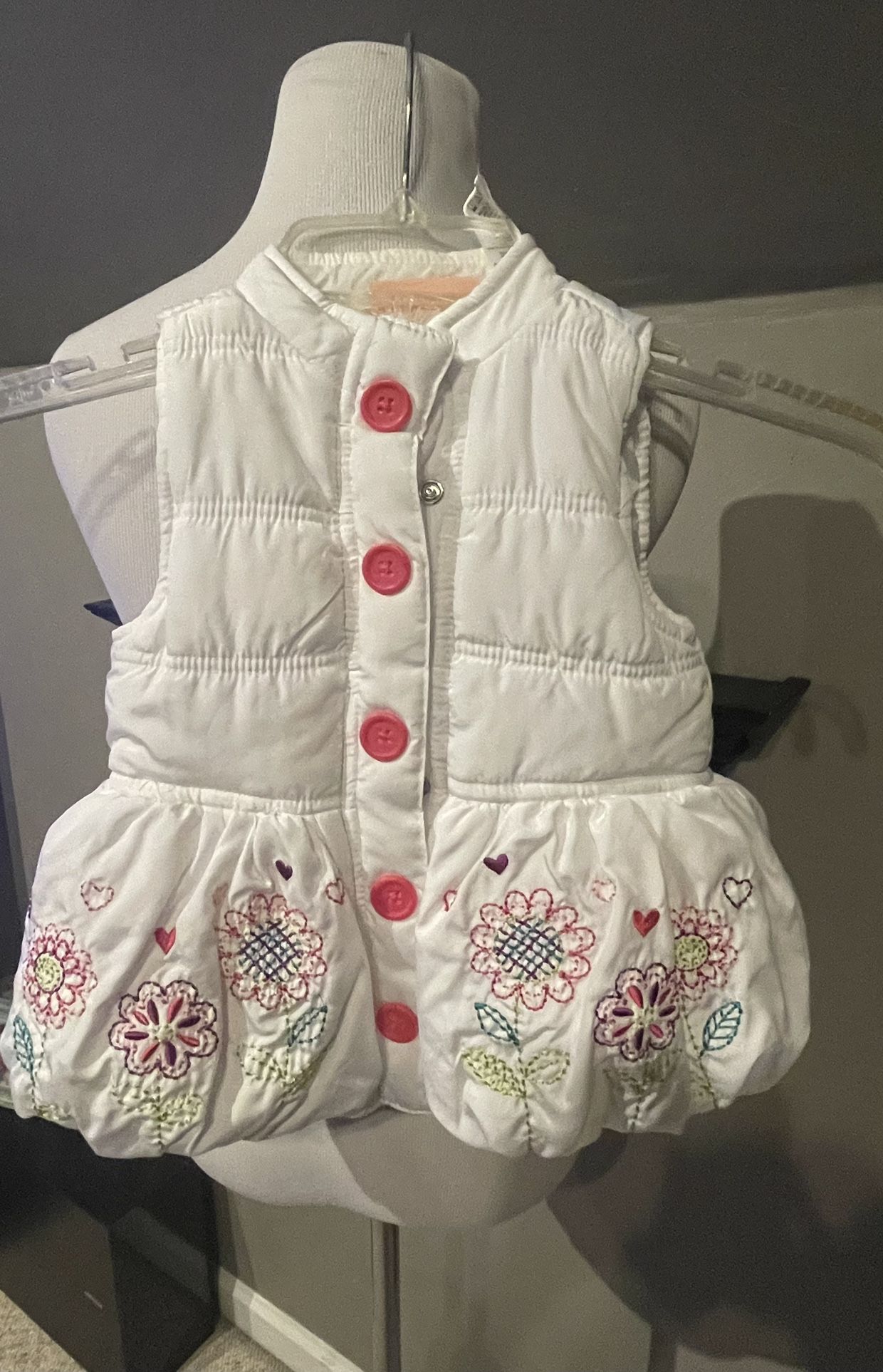 White Puffer Vest