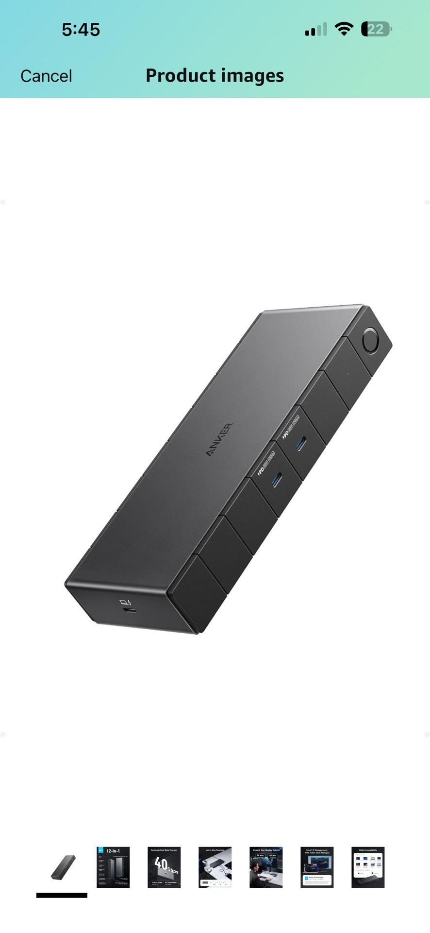 Anker 778 Docking Station