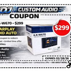 Alpine ILX Series Double Din Touchscreen Stereo USB Apple Carplay & Android Auto Bluetooth Aux Am Fm Radio ILX-W670 🚨 Payment Options Available 🚨