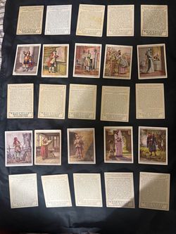 W.D. & H.O. Wills English Period Costumes Cigarette Cards Set