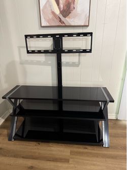 TV Stand with TV Mount – Excellent Condition