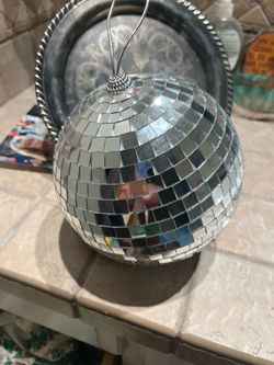 6” Silver Disco ball