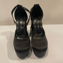 size 6 women chunky platform heel