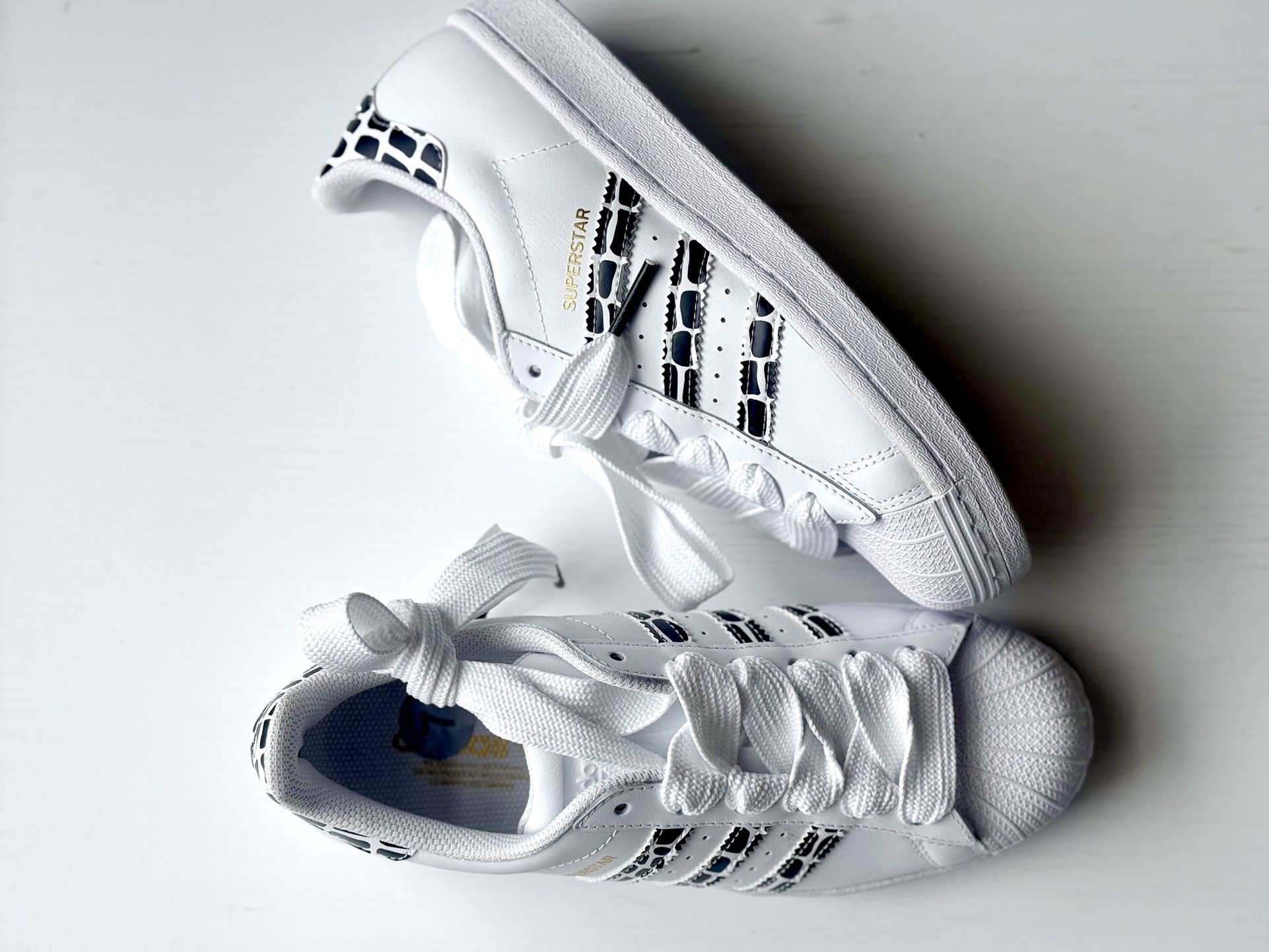 New - Black & white Adidas Size 7