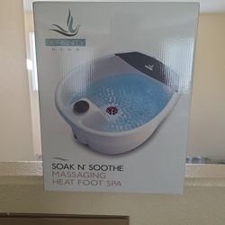 Serenity  Soak N Soothe Massaging Heated Foot Spa