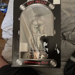 Elvis Presley Anniversary Clock  NIB