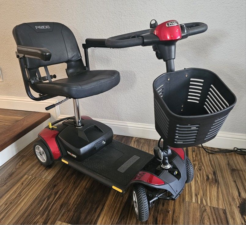 PRIDE GoGo Elite Traveller
4 Wheel Mobility Travel Scooter
With Oxygen Tank Holder
And Front Basket
-
$850