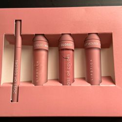 NEW Dose of Colors Stone Lip set 4PC Gift Box Matte Live Mousse Gloss Liner NIB