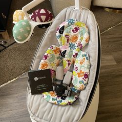 4Moms Multi-Motion Swing In Grey With Newborn Insert