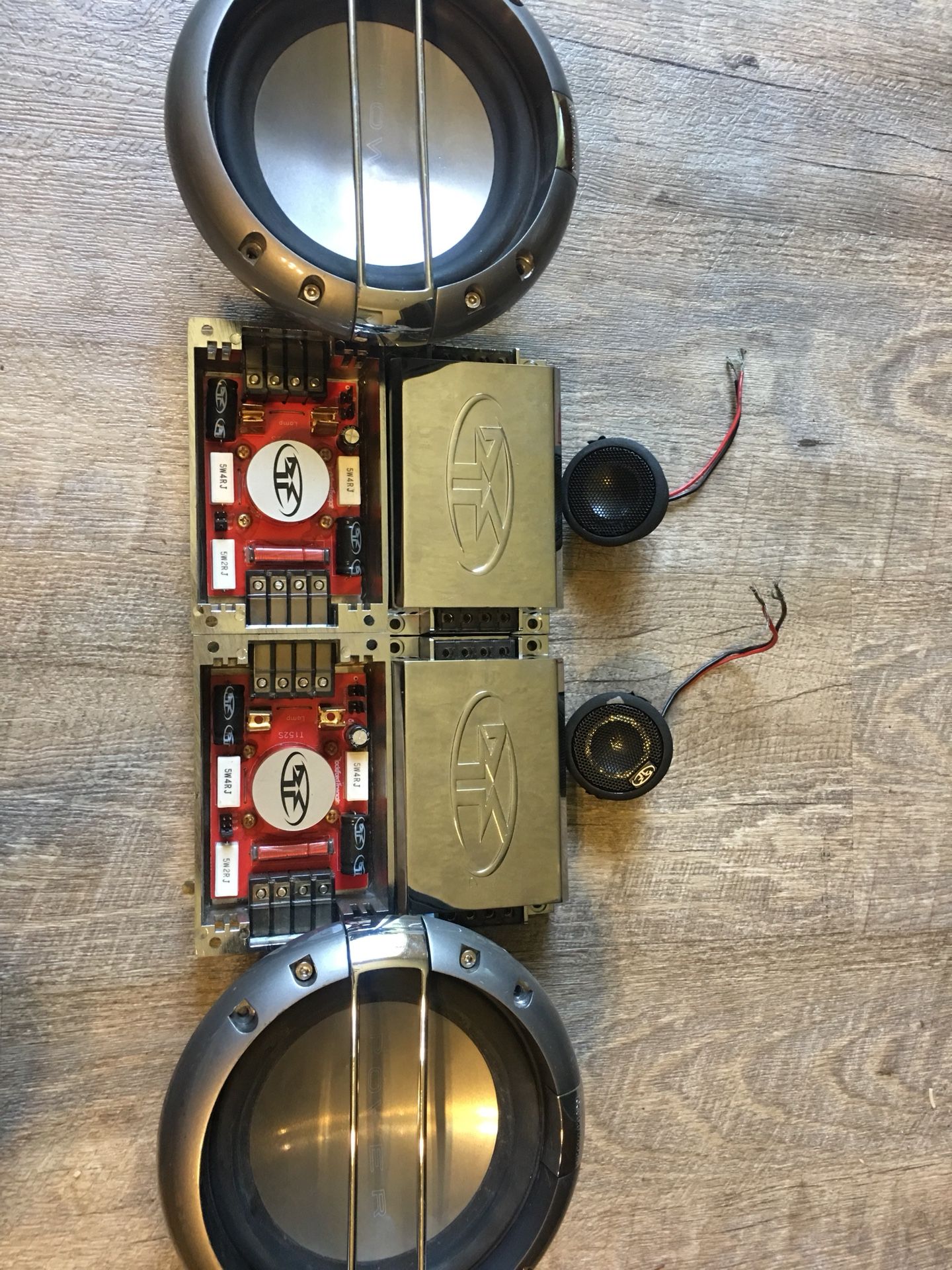 Rockford Fosgate Power t162s component system with extra set of crossovers