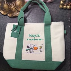 Starbucks x Peanuts Canvas Mini Tote Bag