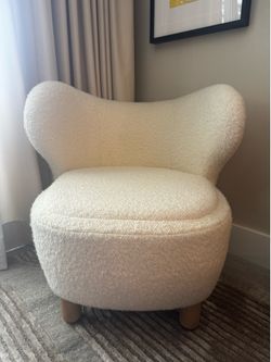 Brand New CB2 Boucle Club Chair