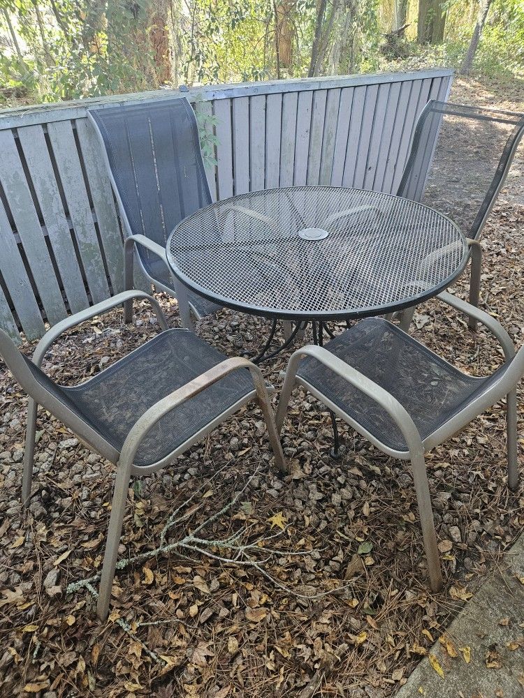 Patio Table And Four Chairs