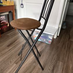 Folding Bar Stool with Cushion
