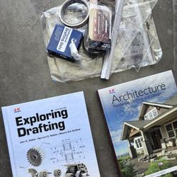 Drafting Books And Equipment 