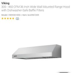 VIKING PROFESSIONAL 36" RANGE HOOD