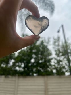 Smokey quartz heart