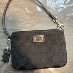Coach wrist wallet and purse