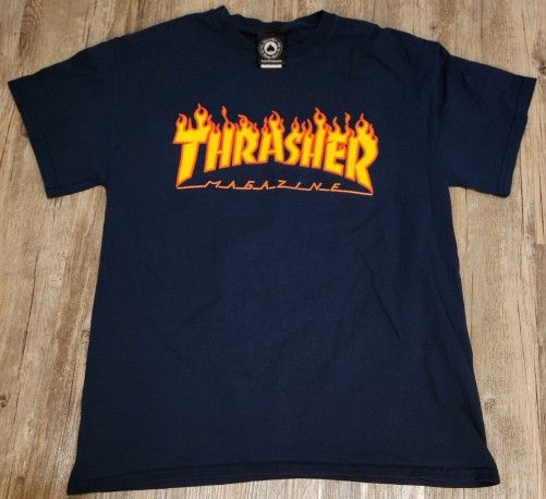 Thrasher Flame T-shirt Size Medium