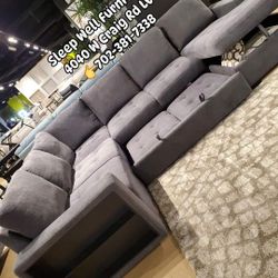 Sectional Sleeper 👉Furniture Queen Bedroom, Bunk Beds, Dining Table Sets 