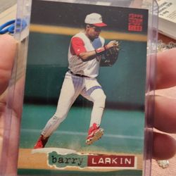 Barry Larkin '94 Topps Stadium Club 01 Leaf Rookies & Stars Card 
