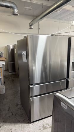 four-door LG French Door Refrigerator four-door