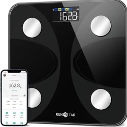 Scale for Body Weight and Fat Percentage, Ultra-Precision Digital Accurate Bathroom Smart Scale with Large Display,13 Body Composition Analy