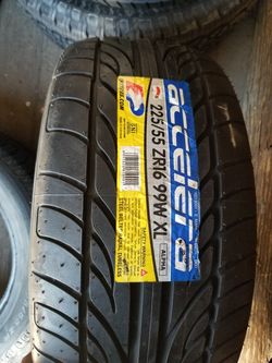 1 NEW TIRE ACCELERA 225/55/16 NEW TIRE