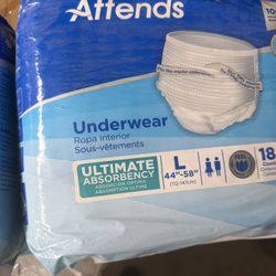 Attends Pull-ups L 4 Packages Of 18 In Each