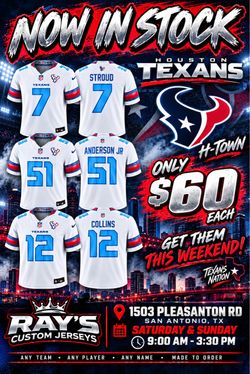 Houston Texans H-Town NFL Rilvary jerseys