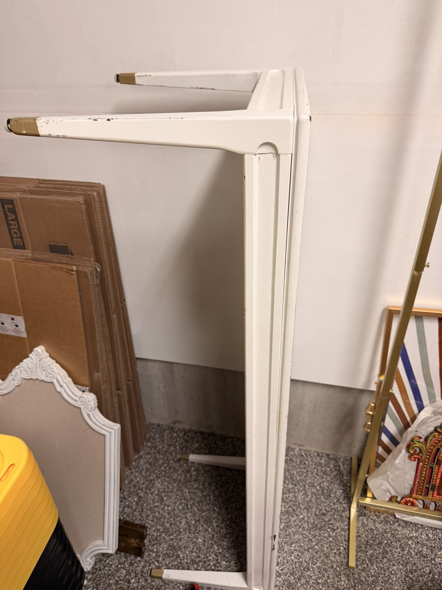 Long White Table With Two Side Tables For FREE