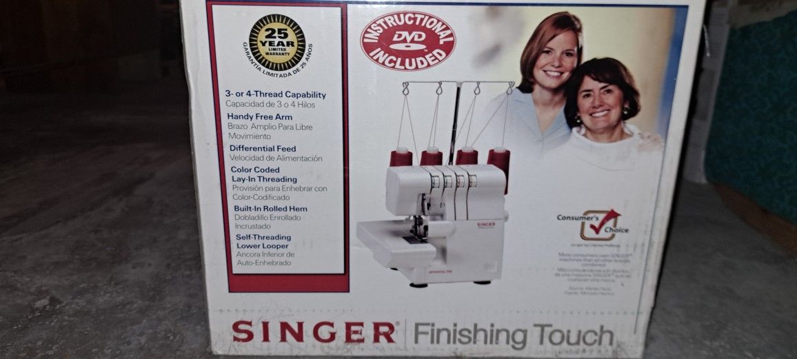 Singer Serger Finishing Touch Brand New In Box