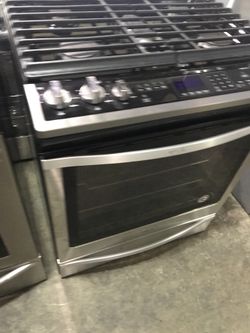 whirlpool stove slide in gas