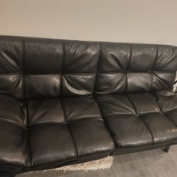 Leather Futon Couch
