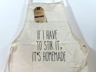 NEW Apron Mabelle Home Cotton - Funny "Homemade" Saying