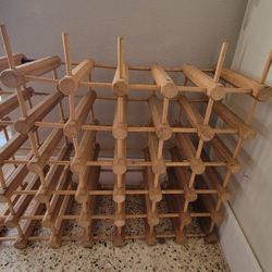 🍷 Set of 2 Wooden Wine Racks – Vintage Style – $60
