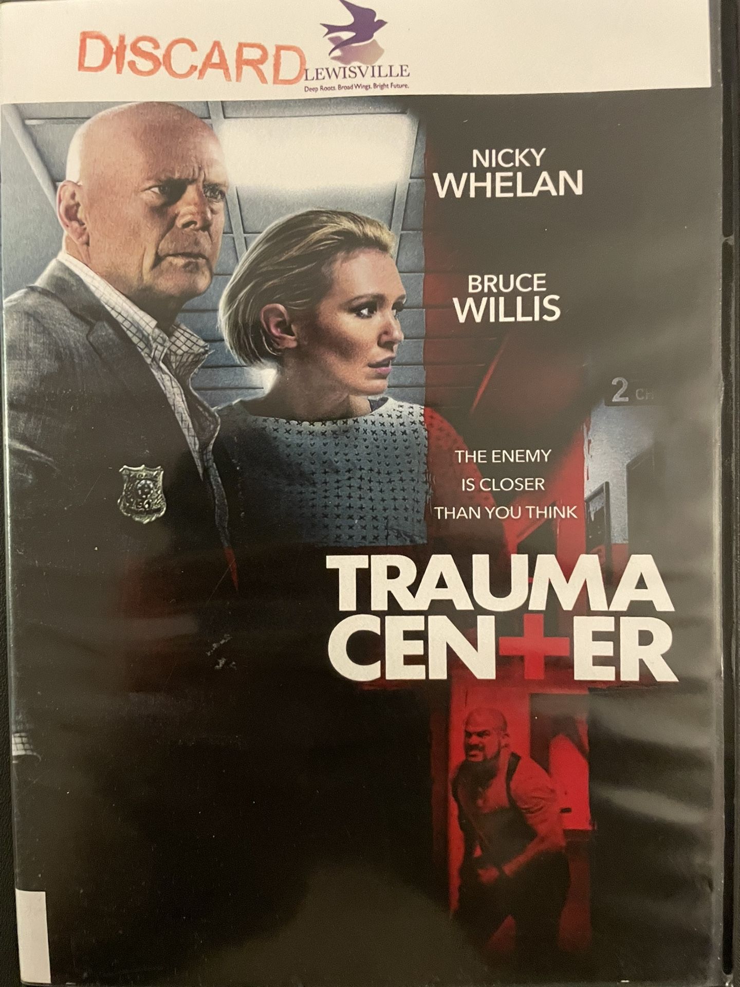 TRAUMA CENTER (DVD-2019) Bruce Willis + Nicky Whelan!