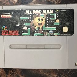 Ms. Pac-Man - SNES retro game rare    