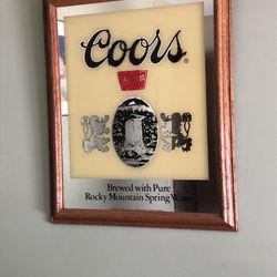 Framed Coors Mirror Advertisement