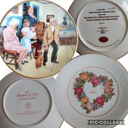 Bouquet Of Love Avon Heart Plate - vintage 1987