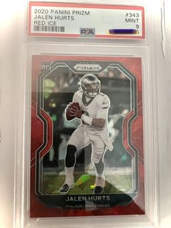 2020 Jalen Hurts Red Cracked Ice Rookie 