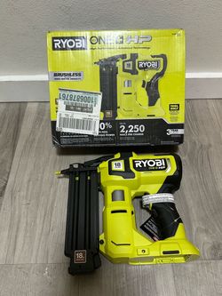 RYOBI ONE+ HP 18V 18-Gauge Brushless Cordless AirStrike Brad Nailer (Tool Only)