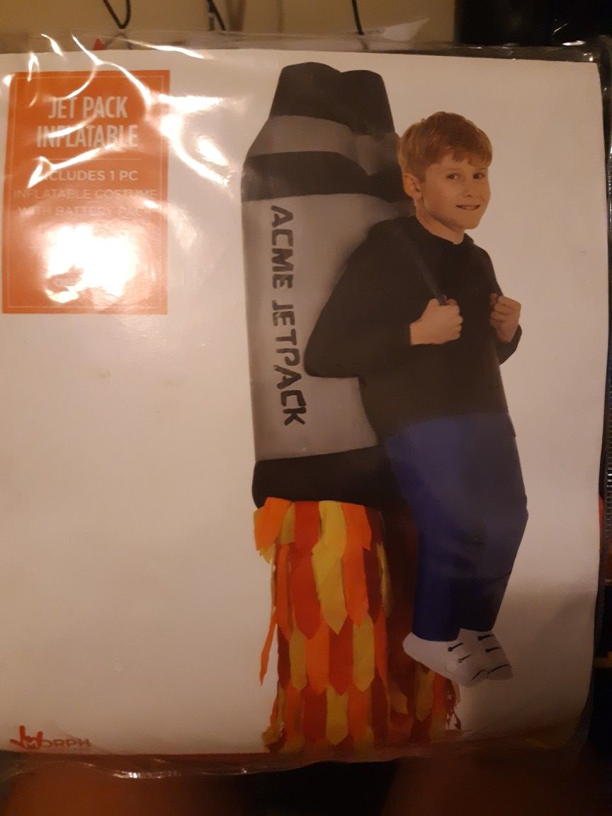 Boys jet pack inflatable costume