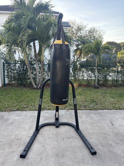 Everlast power core punching bag + stand 