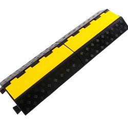 Rubber Cable Ramp Cable Protector Ramps Wire Hose Protective 1 Channel Traffic Rubber Plastic Cord Cover Speed Bump