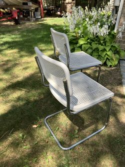2 Cane Rattan Dining Chairs