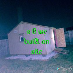 S B sheds we built on site