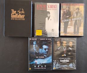 The Godfather, Scarface, more  DVD's