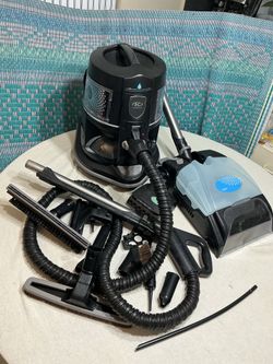 Rainbow E2 Black (Type 12) + AquaMate Carpet Washer & Hard Floor Kit - $495 OBO