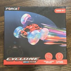 Force1 Cyclone LED Racer Remote Control Car, 360 Spin, High-Speed - NIB / NWT
